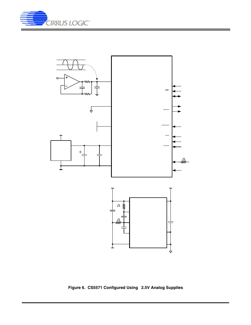 6 typical connection diagrams, Figure 6, Shown in | Ed in, Cs5571 | Cirrus Logic CS5571 User Manual | Page 17 / 34