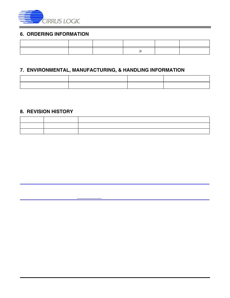Ordering information, Revision history, Cs5571 | Cirrus Logic CS5571 User Manual | Page 34 / 34