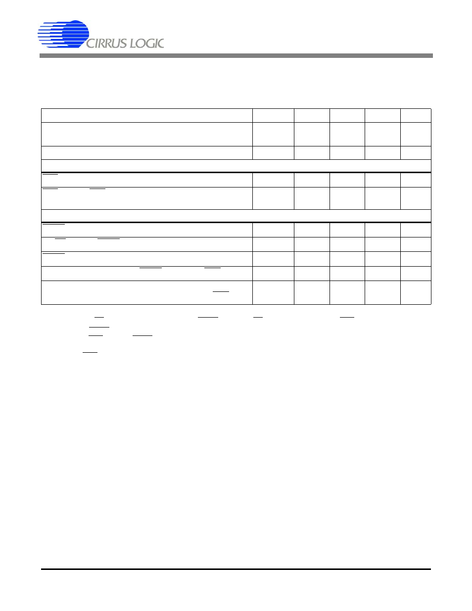 Switching characteristics, Cs5571 | Cirrus Logic CS5571 User Manual | Page 6 / 34