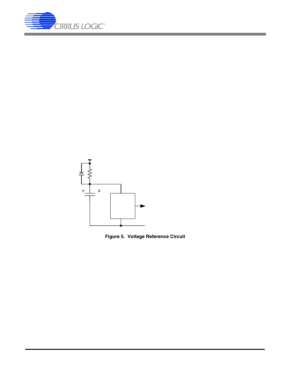3 voltage reference, 4 analog input, 3 voltage reference 3.4 analog input | Figure 5. voltage reference circuit, Cs5581 | Cirrus Logic CS5581 User Manual | Page 15 / 32