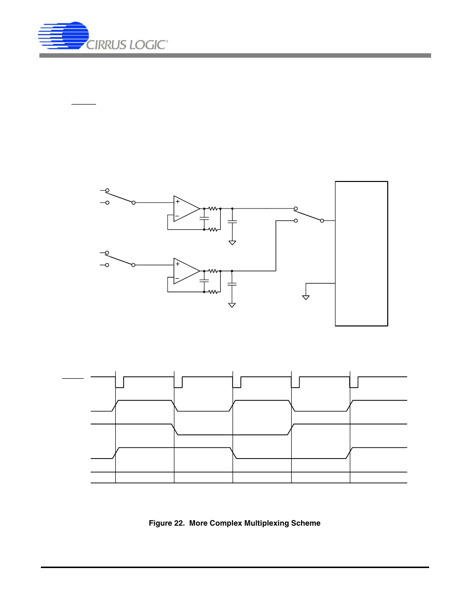 Figure 22. more complex multiplexing scheme, Figure 22, Cs5581 | Cirrus Logic CS5581 User Manual | Page 26 / 32
