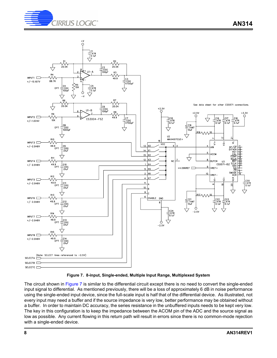 An314 | Cirrus Logic AN314 User Manual | Page 8 / 10