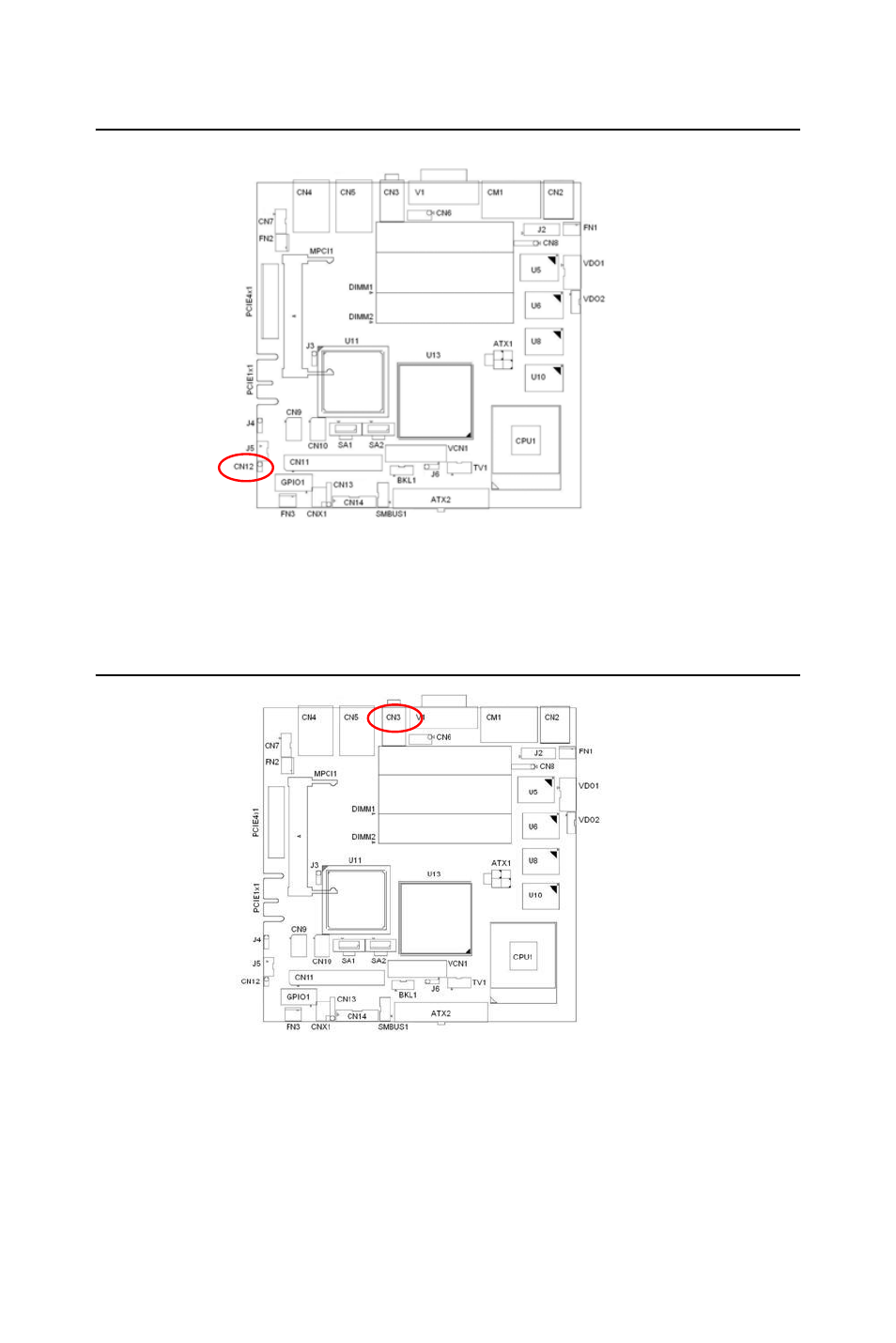 9 h/w monitor alarm (cn12), 10 line out, mic in connector (cn3) | Advantech DVMB-554E User Manual | Page 34 / 94