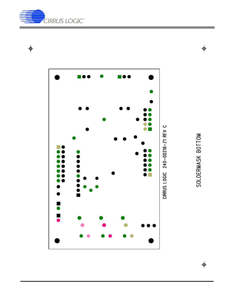 Figure 13. bottom solder mask, Cdb5566 | Cirrus Logic CDB5566 User Manual | Page 21 / 26