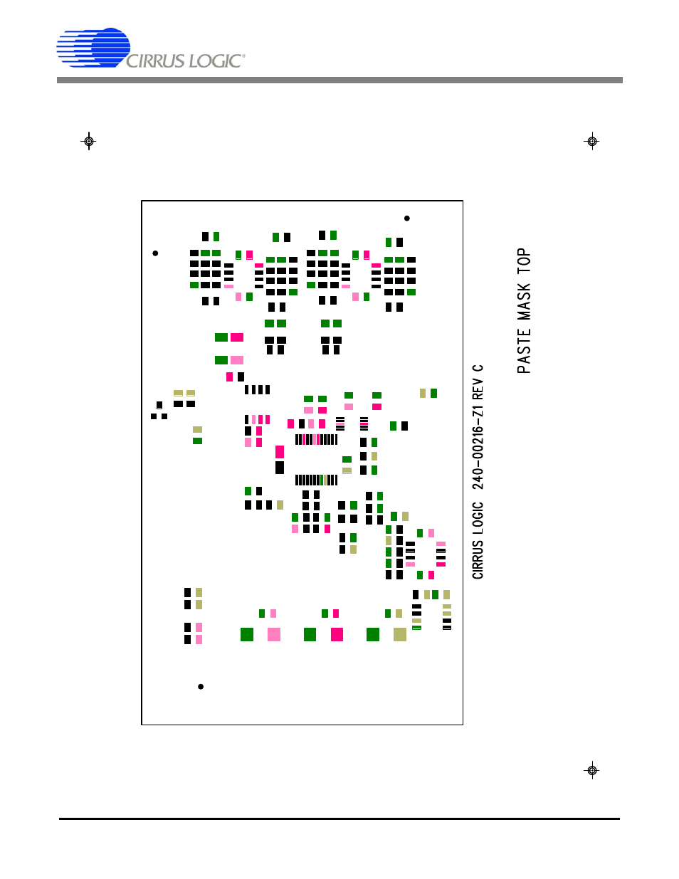 Figure 15. top solder paste mask, Cdb5566 | Cirrus Logic CDB5566 User Manual | Page 23 / 26