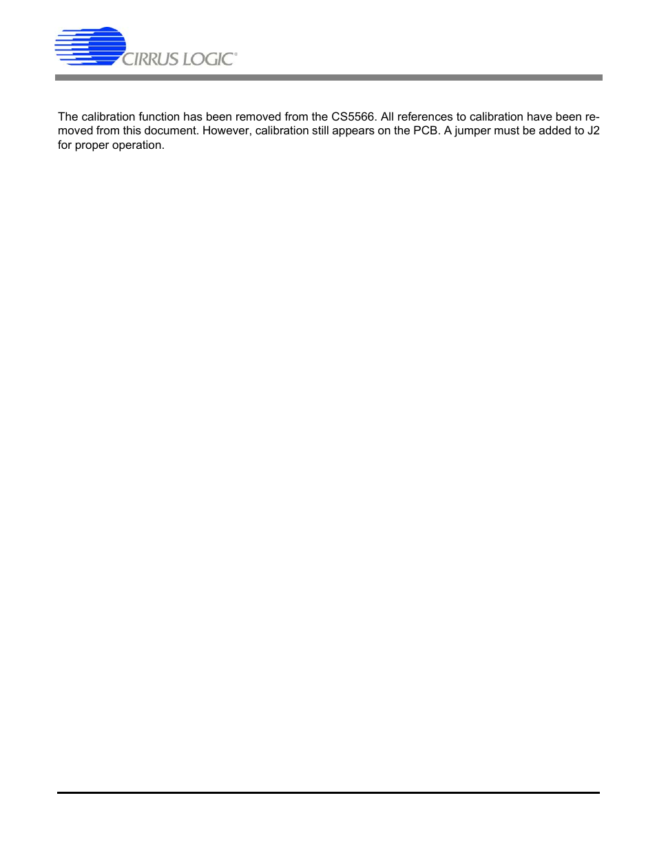 Appendix e. calibration function, Cdb5566 | Cirrus Logic CDB5566 User Manual | Page 25 / 26
