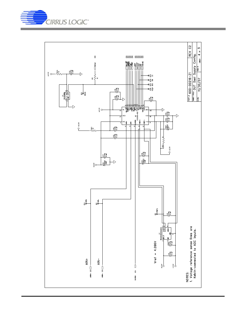 Figure 6. schematic - cs5560, Cdb5560 | Cirrus Logic CDB5560 User Manual | Page 14 / 26