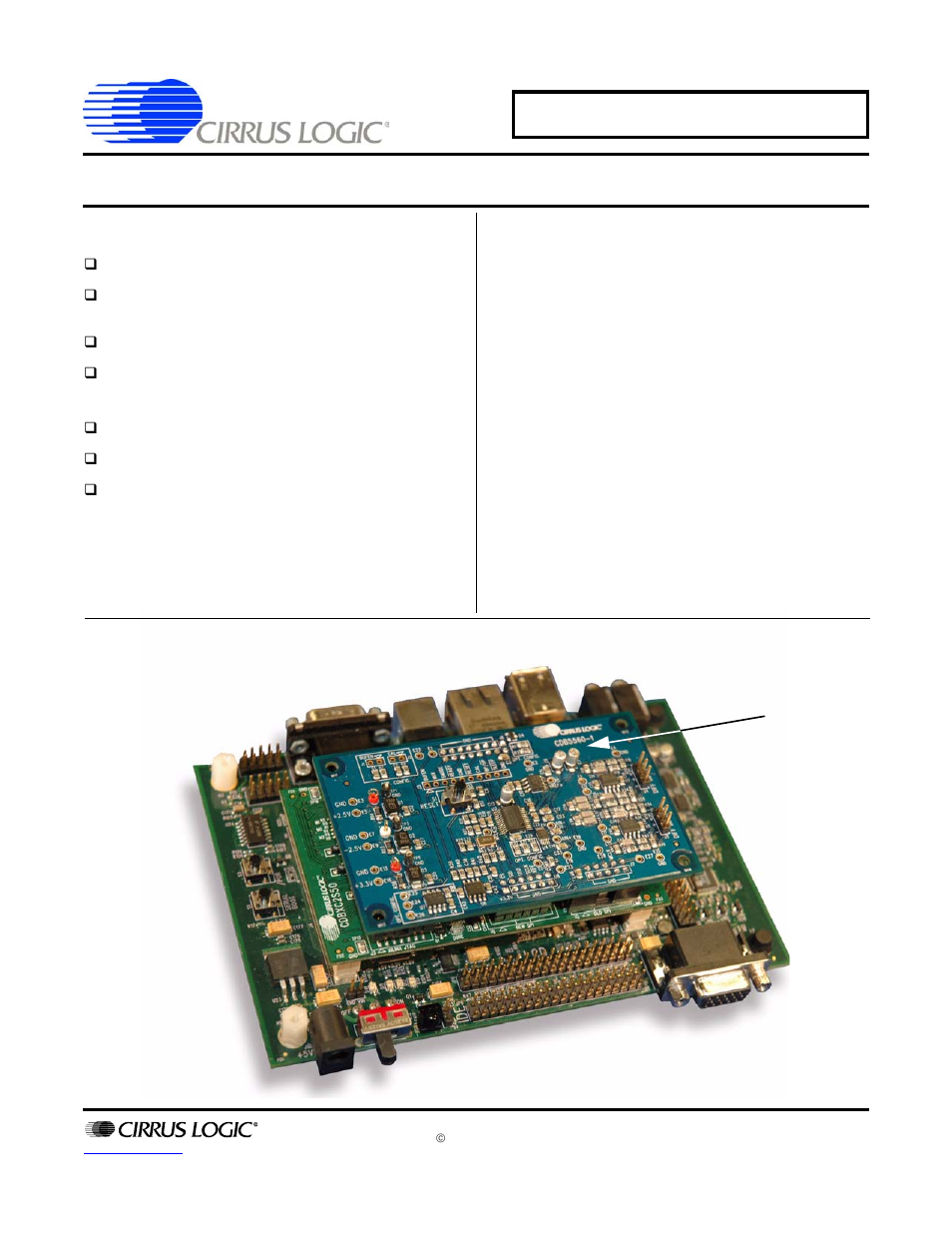 Cirrus Logic CapturePlus II User Manual | 42 pages