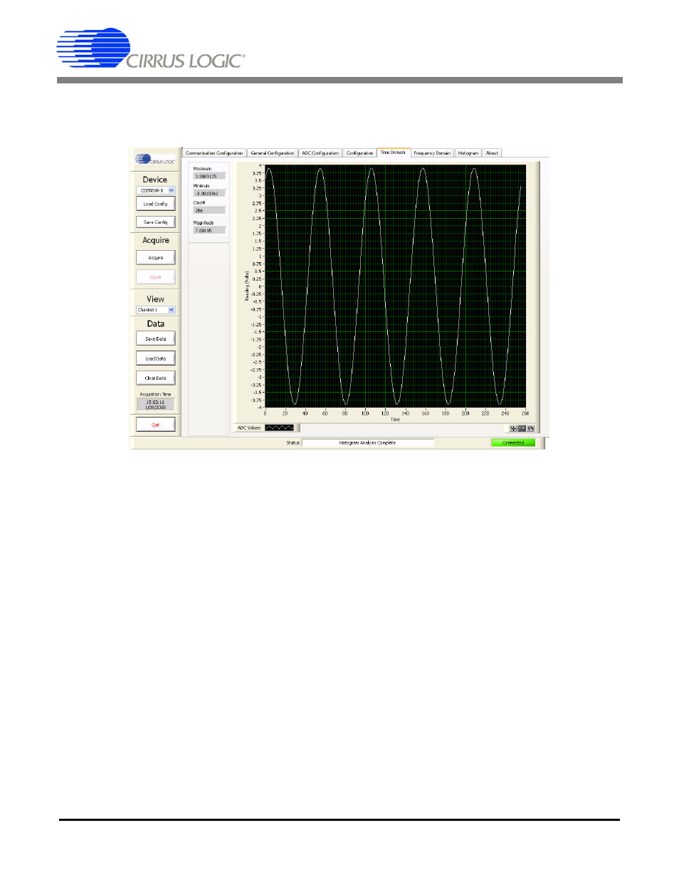 5 time domain tab, Captureplus ii | Cirrus Logic CapturePlus II User Manual | Page 16 / 42
