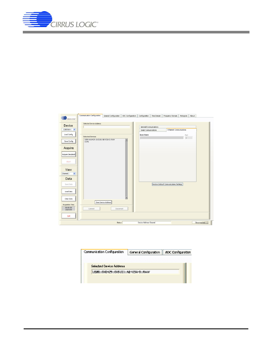 Configuring the captureplus ii system, 1 communication configuration, Captureplus ii | Cirrus Logic CapturePlus II User Manual | Page 21 / 42