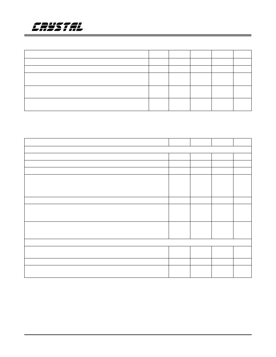 Digital characteristics, Analog specifications | Cirrus Logic CS61583 User Manual | Page 4 / 44