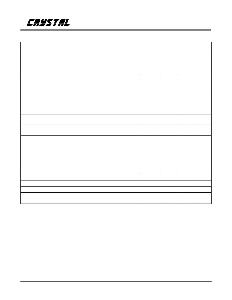Analog specifications | Cirrus Logic CS61583 User Manual | Page 5 / 44
