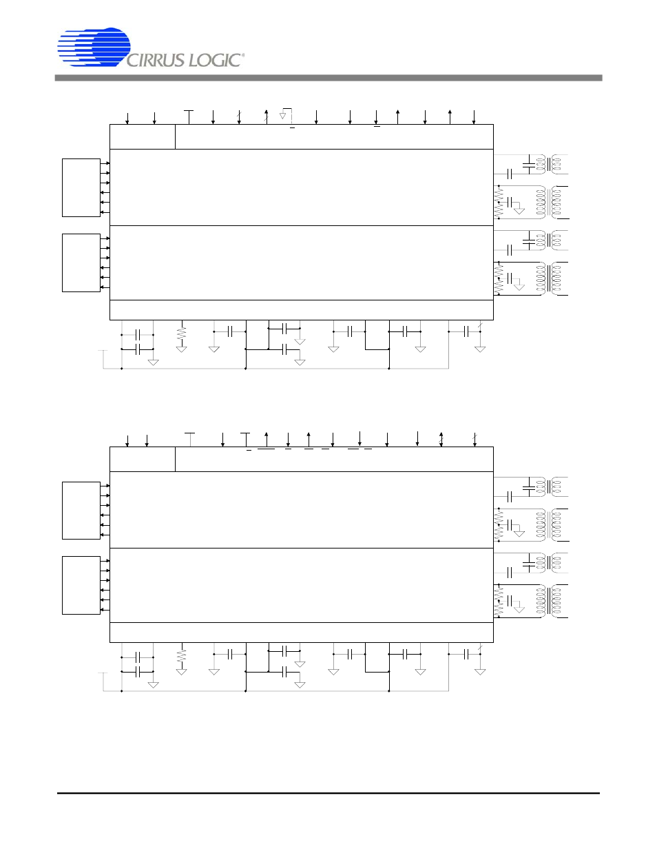 Figure 28. host mode serial port configuration, Figure 29. host mode parallel port configuration, Ds261pp5 | Cirrus Logic CS61584A User Manual | Page 49 / 54