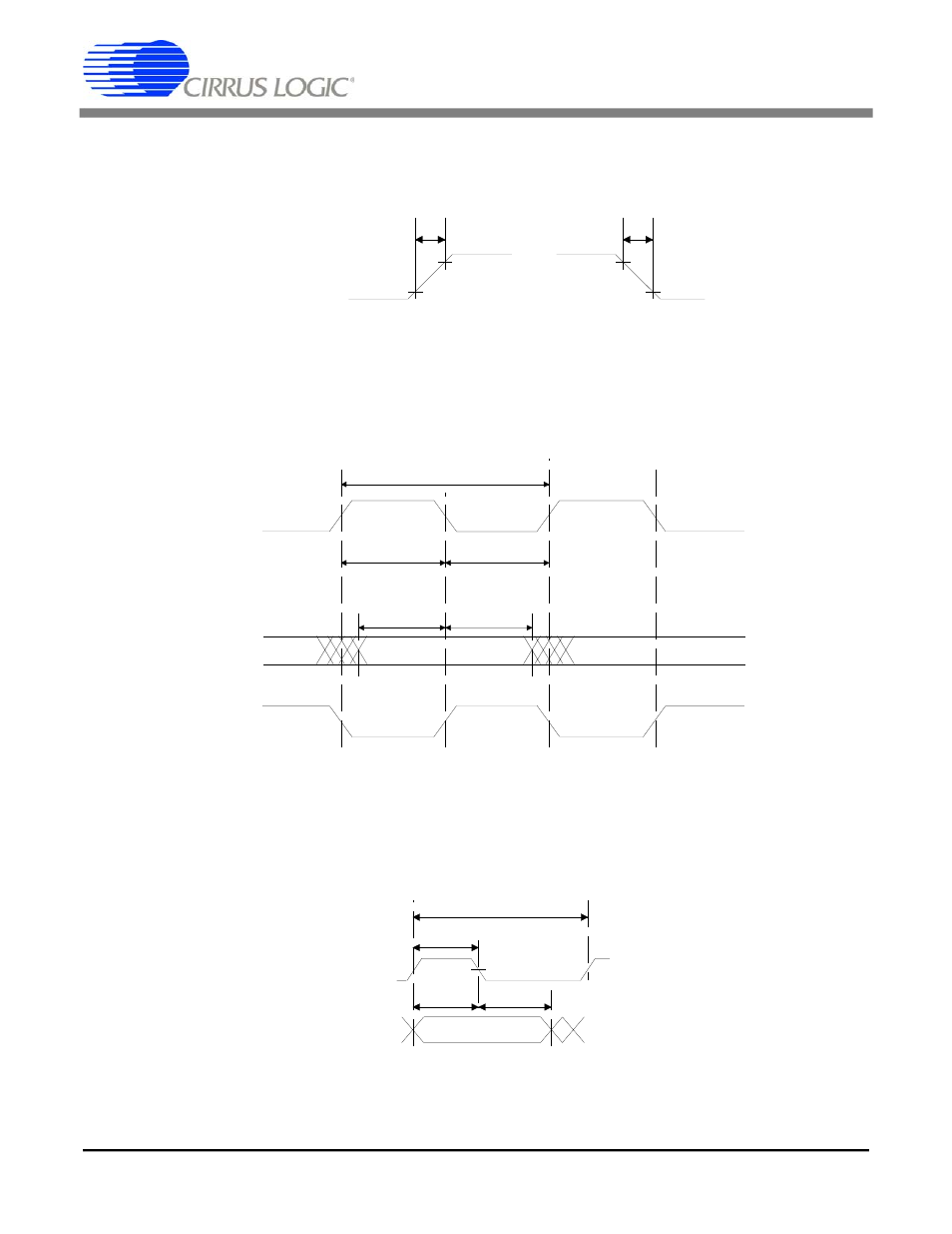 Figure 1. signal rise and fall characteristics, Signal rise and fall characteristics, Figure 2 | Recovered clock and data switching characteristics, Figure 3, Transmit clock and data switching characteristics, Ds261pp5 | Cirrus Logic CS61584A User Manual | Page 9 / 54