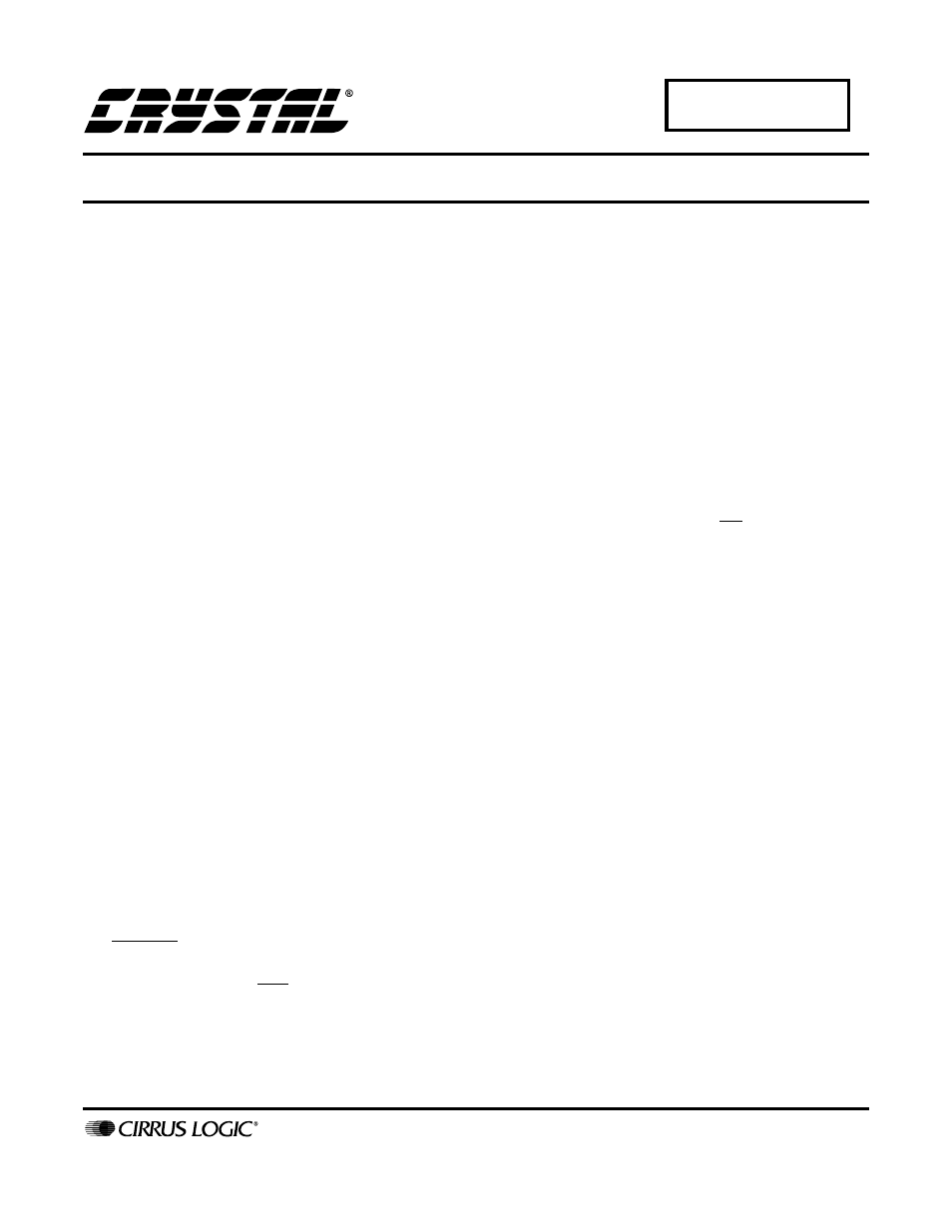 Cirrus Logic CS61584A User Manual | 4 pages