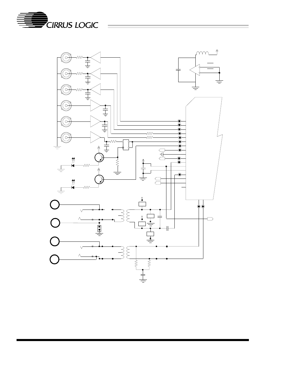 Figure 1. channel 1 circuitry, Dual line interface unit | Cirrus Logic CDB61584A User Manual | Page 6 / 12