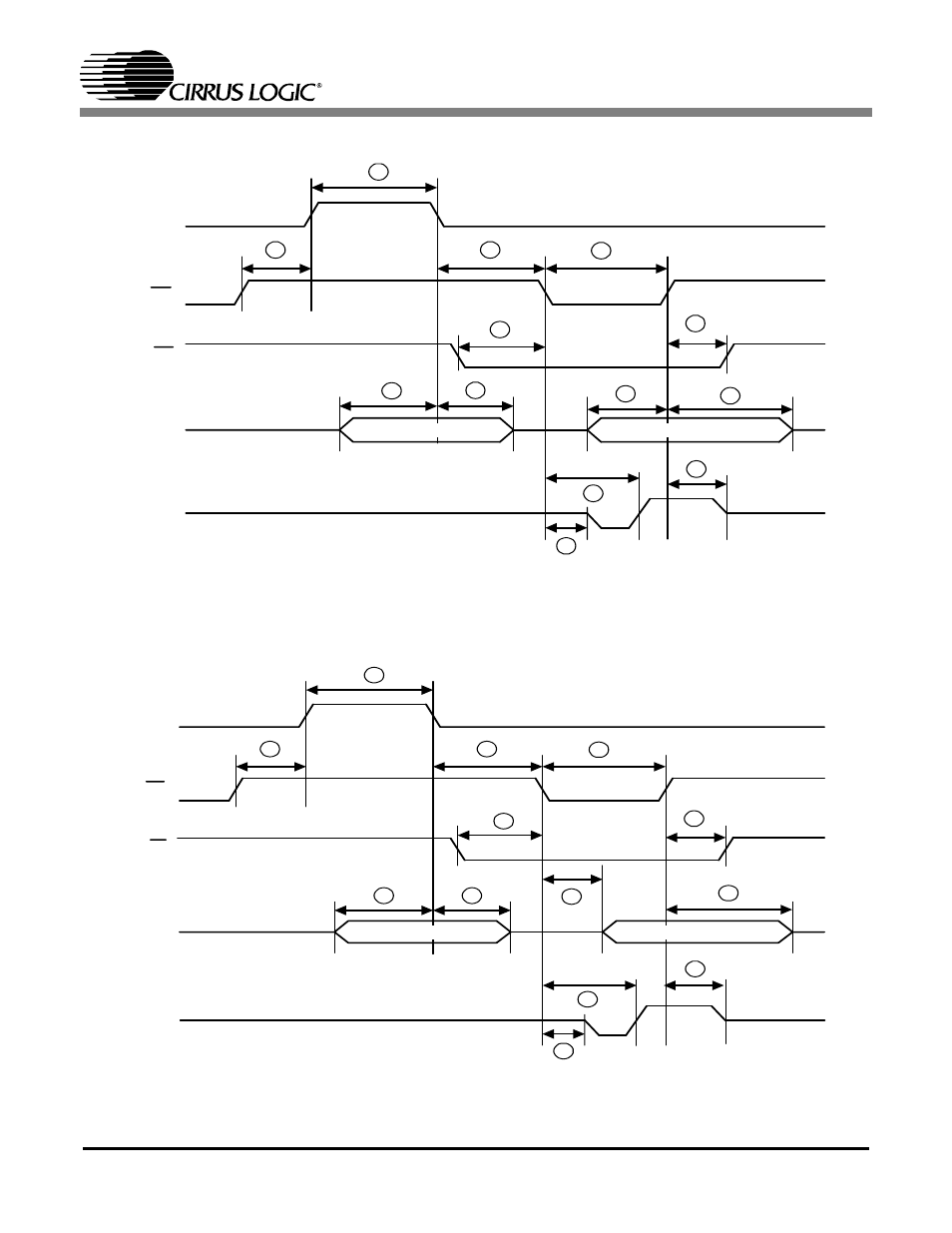 Figure 26, Figure 25, Figure 25. parallel port timing - write; intel | Multiplexed address / data bus mode | Cirrus Logic CS61880 User Manual | Page 62 / 70