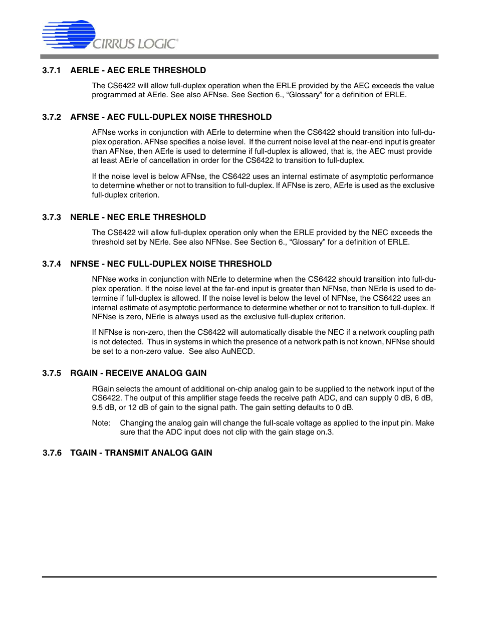 Cs6422 | Cirrus Logic CS6422 User Manual | Page 25 / 48
