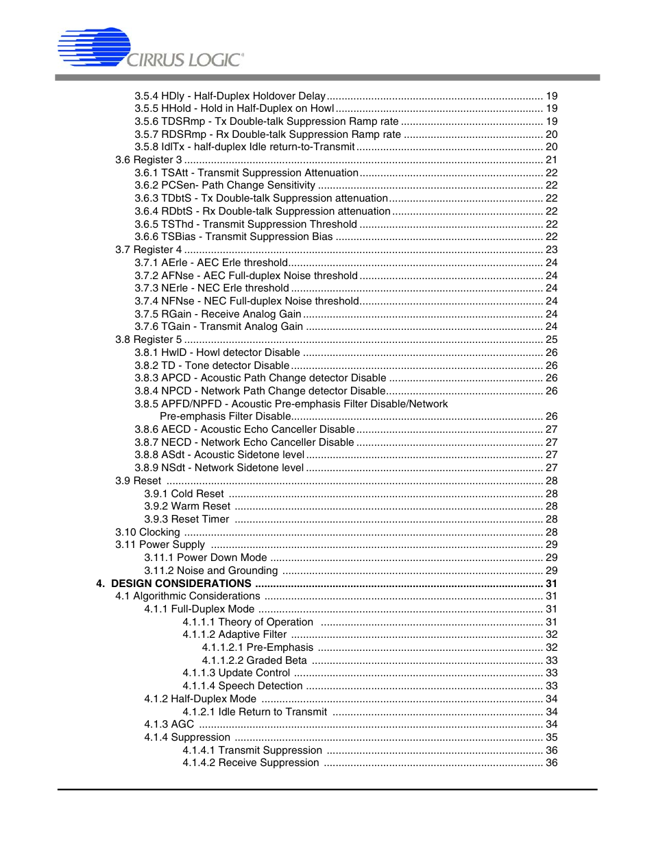 Cs6422 | Cirrus Logic CS6422 User Manual | Page 3 / 48