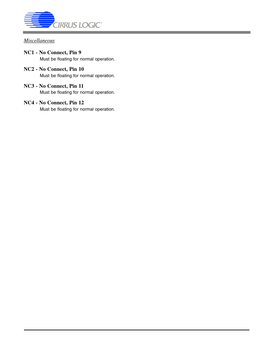 Cs6422 | Cirrus Logic CS6422 User Manual | Page 44 / 48