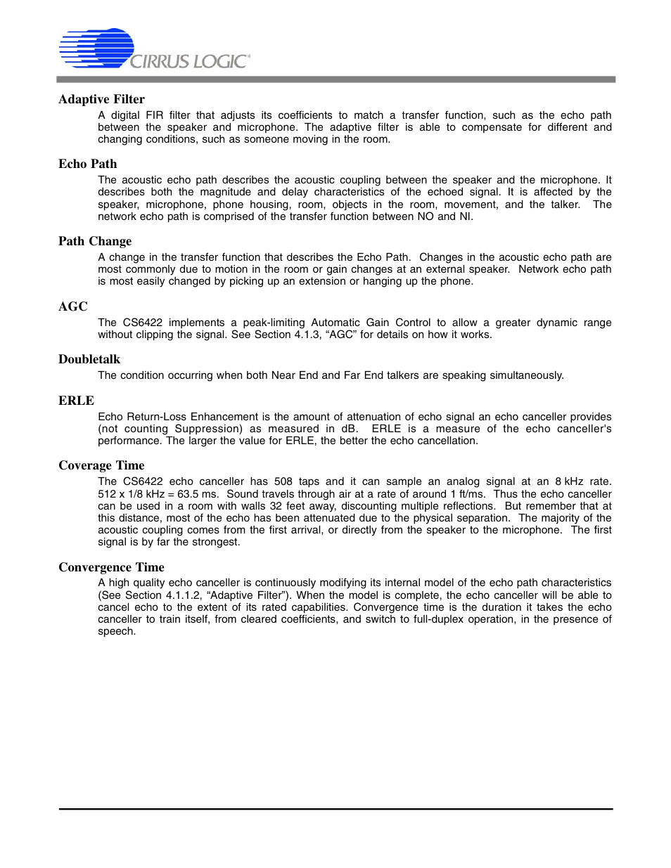 Cs6422 | Cirrus Logic CS6422 User Manual | Page 46 / 48