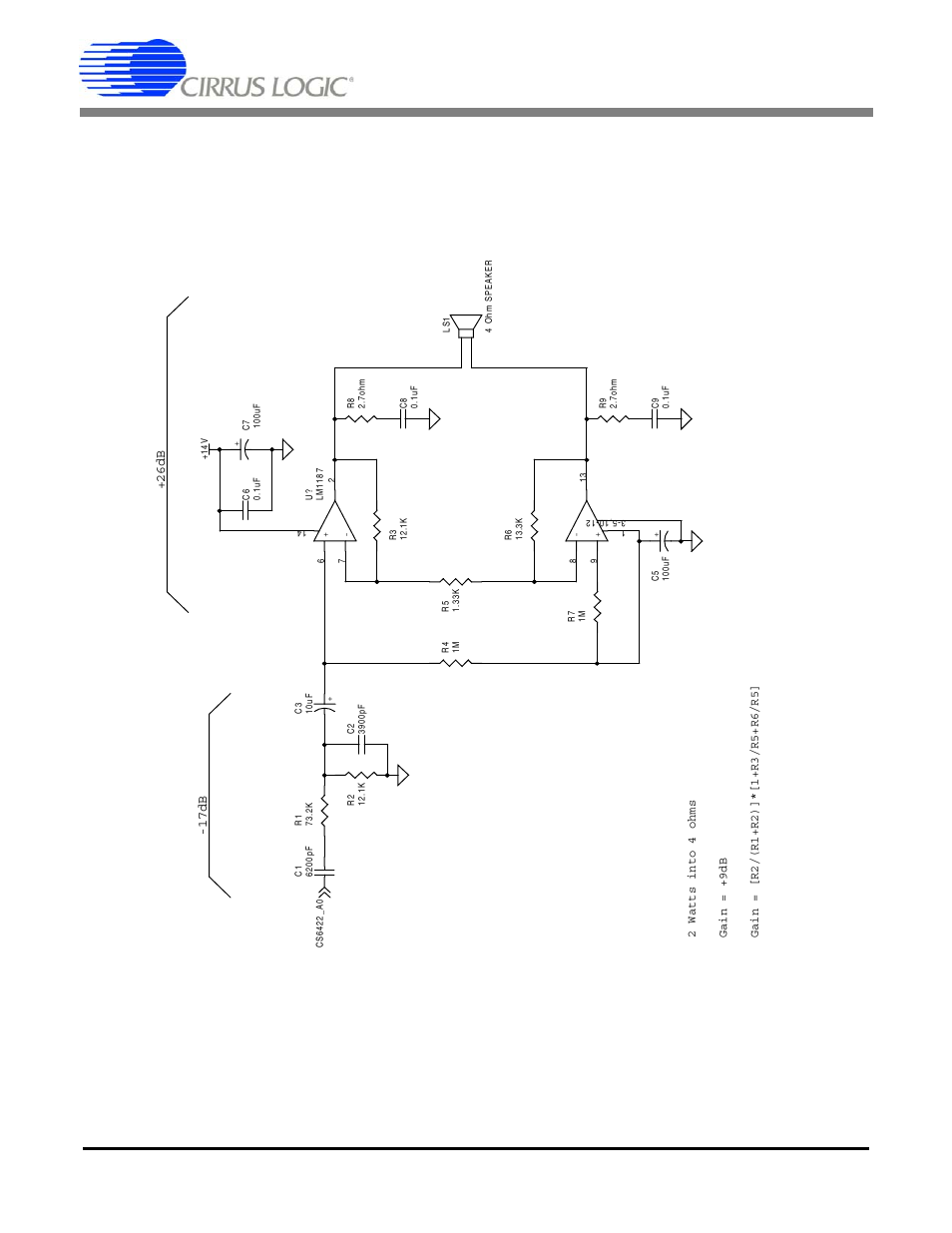 Figure 25. lm 1877 schematic, An168 | Cirrus Logic AN168 User Manual | Page 35 / 36