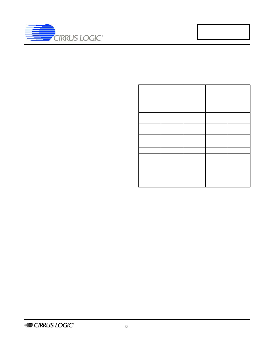 Cirrus Logic CS6422 User Manual | 2 pages