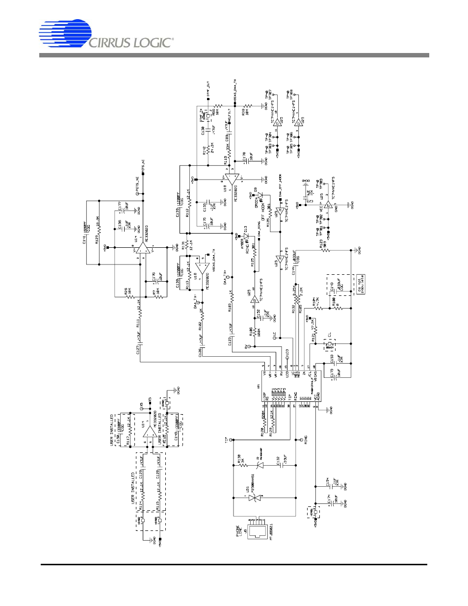 Figure 7. daa (pots interface), Cdb6422 | Cirrus Logic CDB6422 User Manual | Page 23 / 30