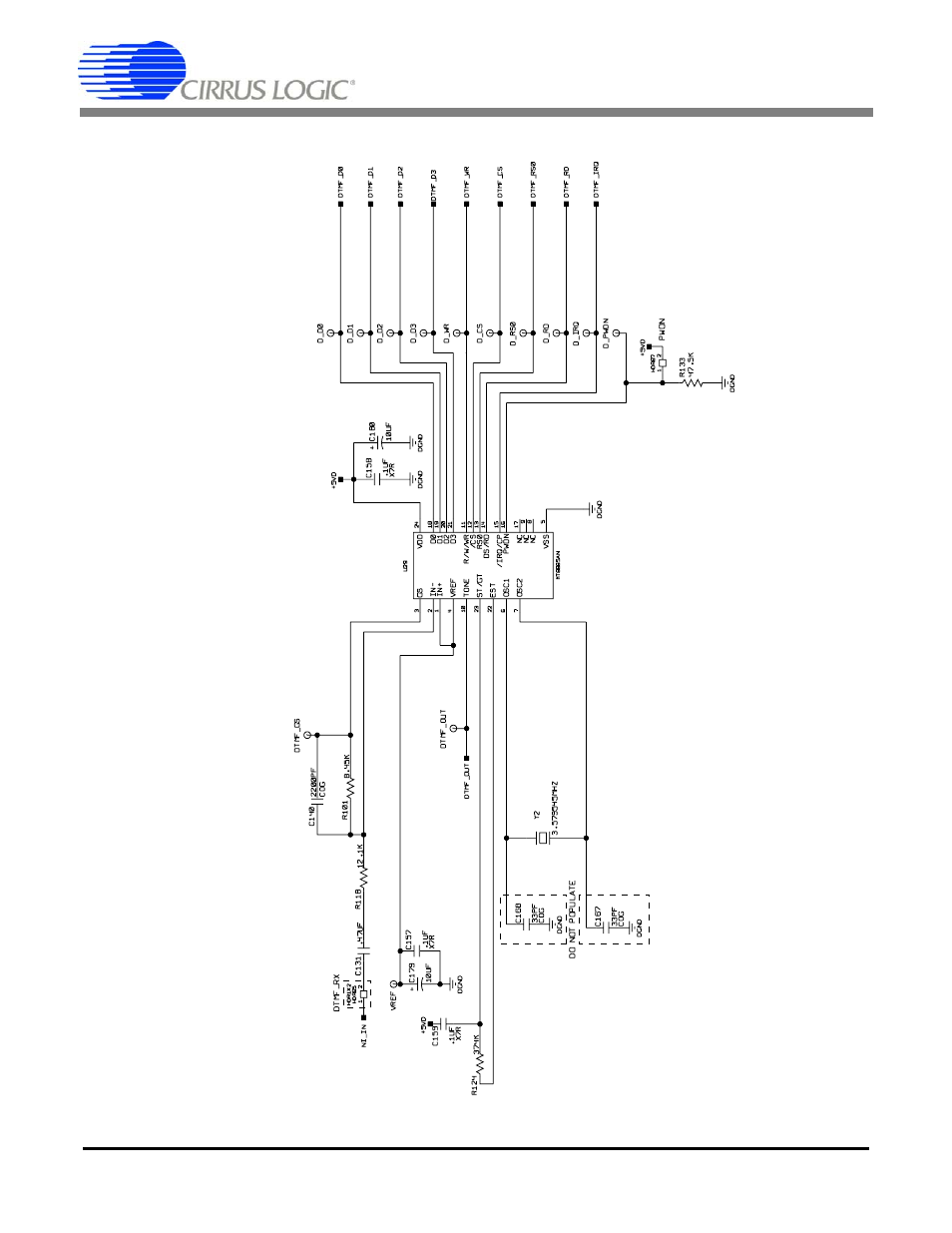 Figure 8. dtmf transceiver, Cdb6422 | Cirrus Logic CDB6422 User Manual | Page 24 / 30