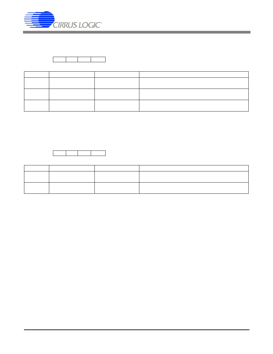 Cs8130, Register 0, control register #1, Register 1, control register #2 | Cirrus Logic CS8130 User Manual | Page 14 / 28