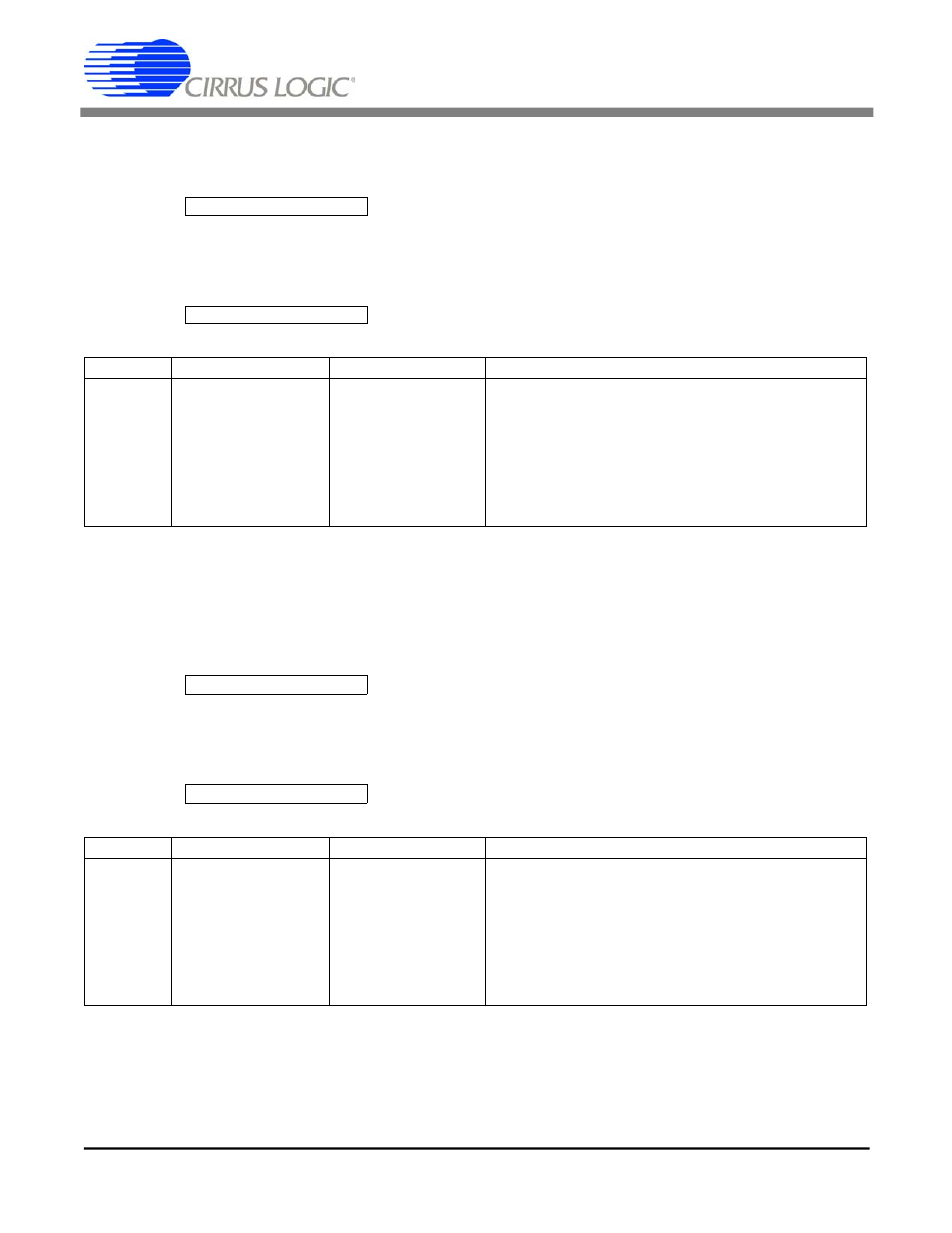 Cs8130, Register 8, baud rate divider register #1, Register 9, baud rate divider register #2 | Register 10, modulator divider register #1, Register 11, modulator divider register #2 | Cirrus Logic CS8130 User Manual | Page 17 / 28