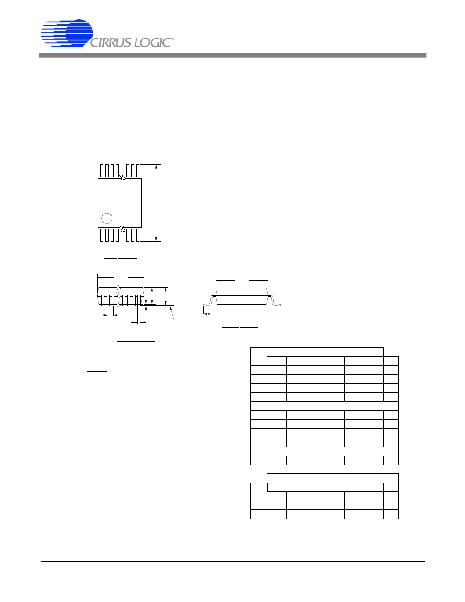 Cs8130, 20 pin ssop 28 pin ssop, Ssop package dimensions | Cirrus Logic CS8130 User Manual | Page 27 / 28