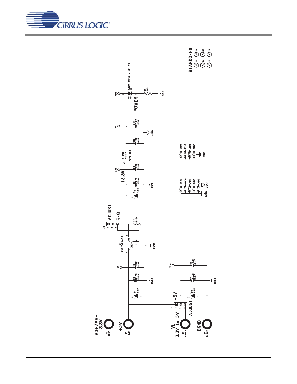 Figure 5. power, Cdb8416 | Cirrus Logic CDB8416 User Manual | Page 11 / 26