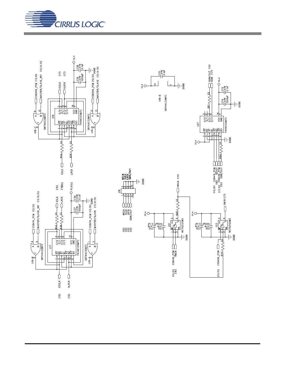 Figure 9. clock buffers, Cdb8416 | Cirrus Logic CDB8416 User Manual | Page 15 / 26
