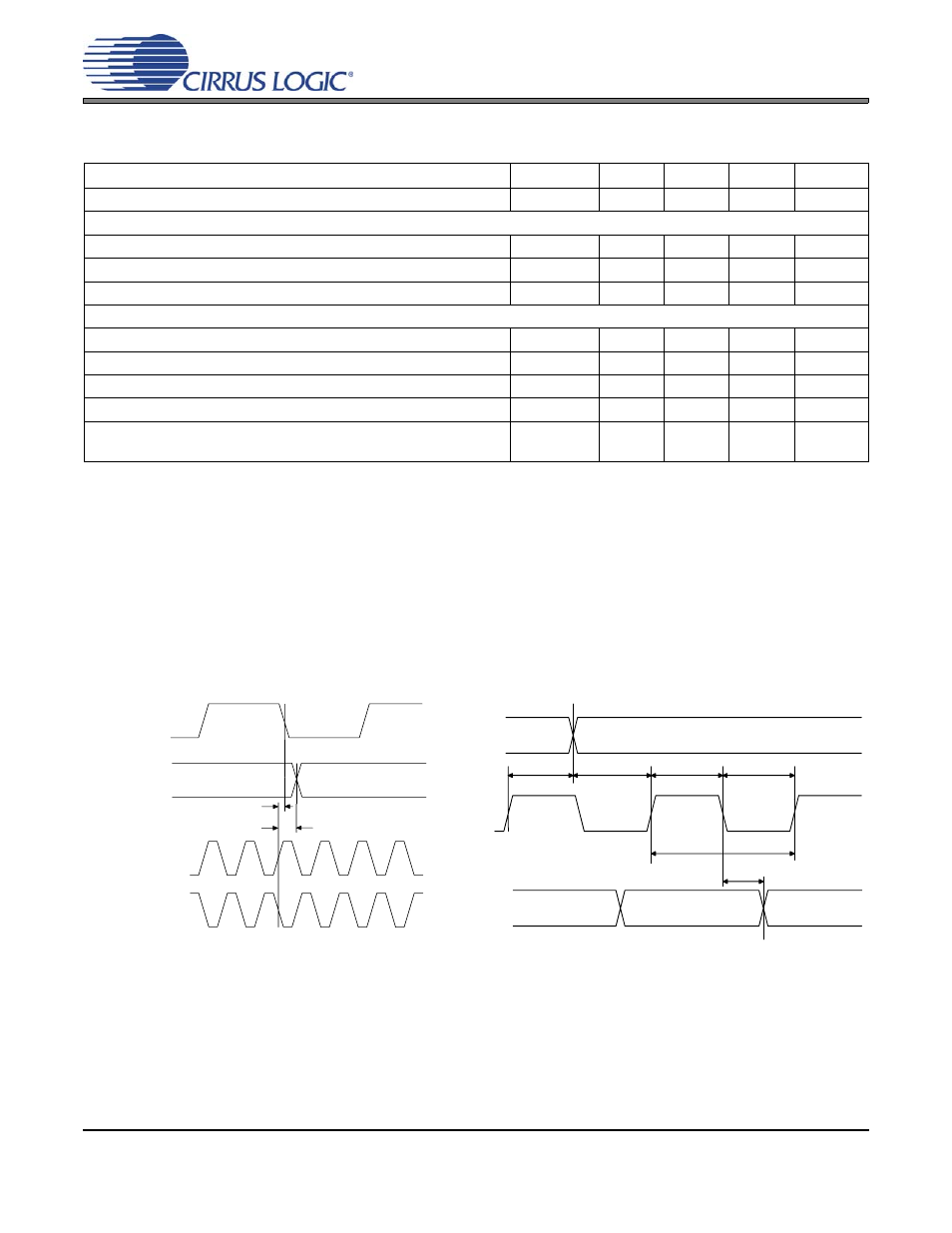 Switching characteristics - serial audio ports, Figure 1. audio port master mode timing | Cirrus Logic CS8415A User Manual | Page 8 / 46