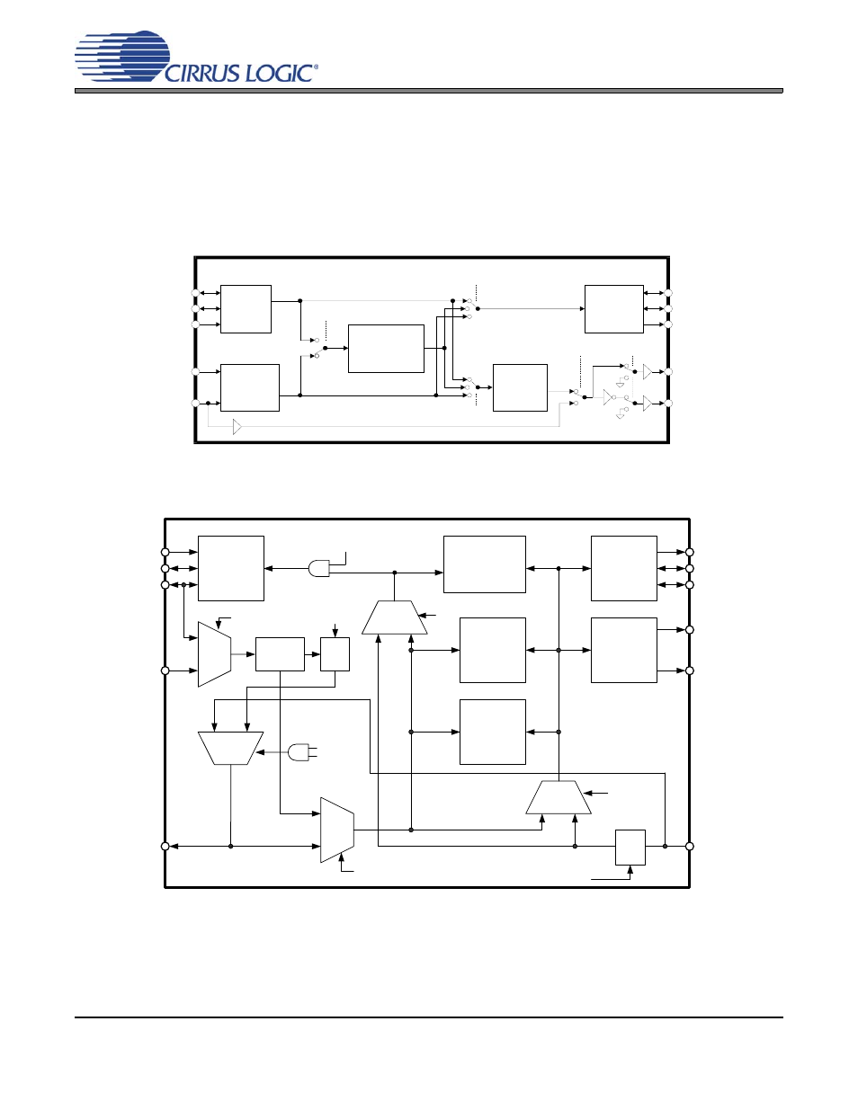 Data i/o flow and clocking options, Figure 7. cs8420 clock routing | Cirrus Logic CS8420 User Manual | Page 14 / 94