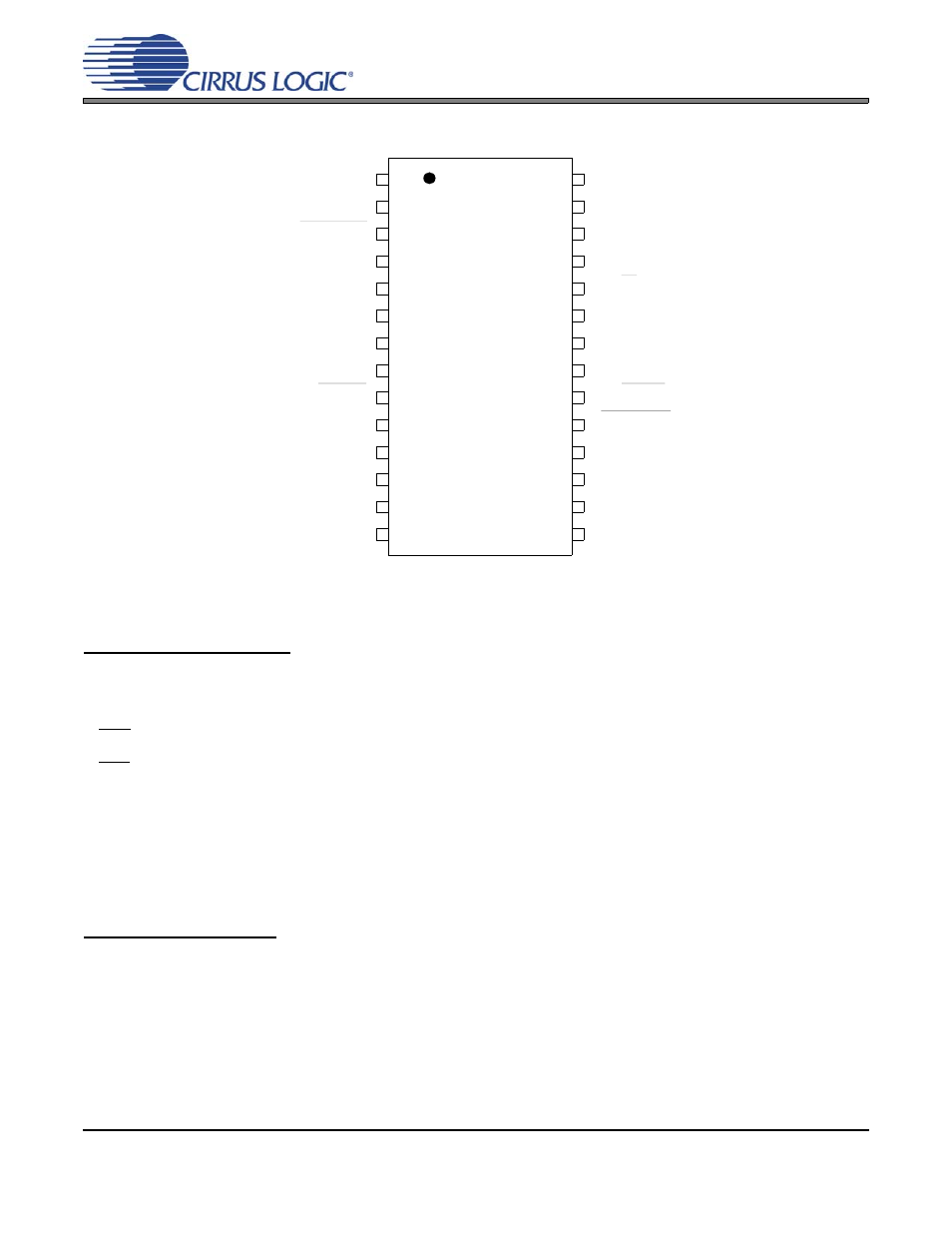 1 pin description - hardware mode 6 | Cirrus Logic CS8420 User Manual | Page 76 / 94
