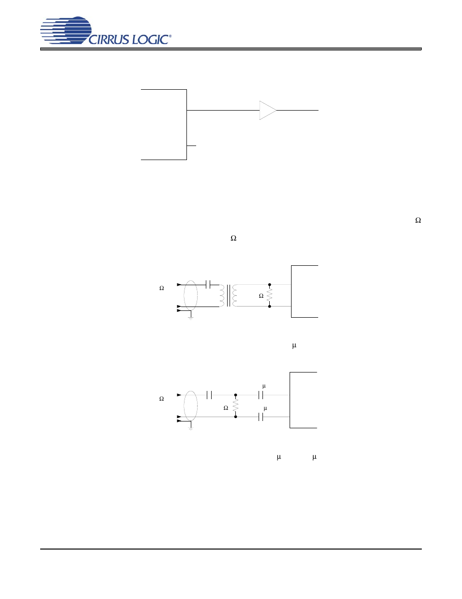 Figure 32. ttl/cmos output circuit, 2 aes3 receiver external components, Figure 33. professional input circuit | Cs8420 | Cirrus Logic CS8420 User Manual | Page 79 / 94