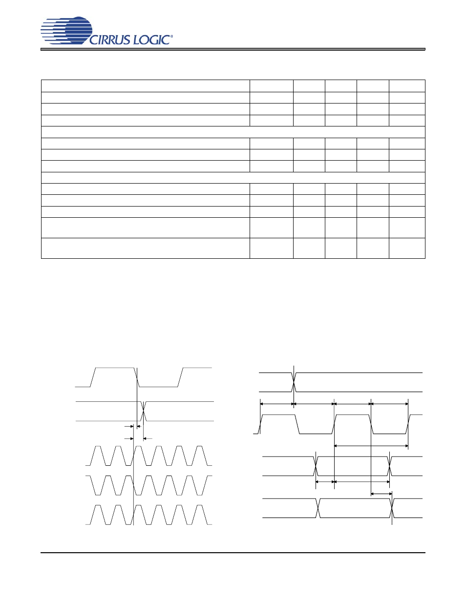 Switching characteristics - serial audio ports, Figure 1. audio port master mode timing | Cirrus Logic CS8420 User Manual | Page 9 / 94
