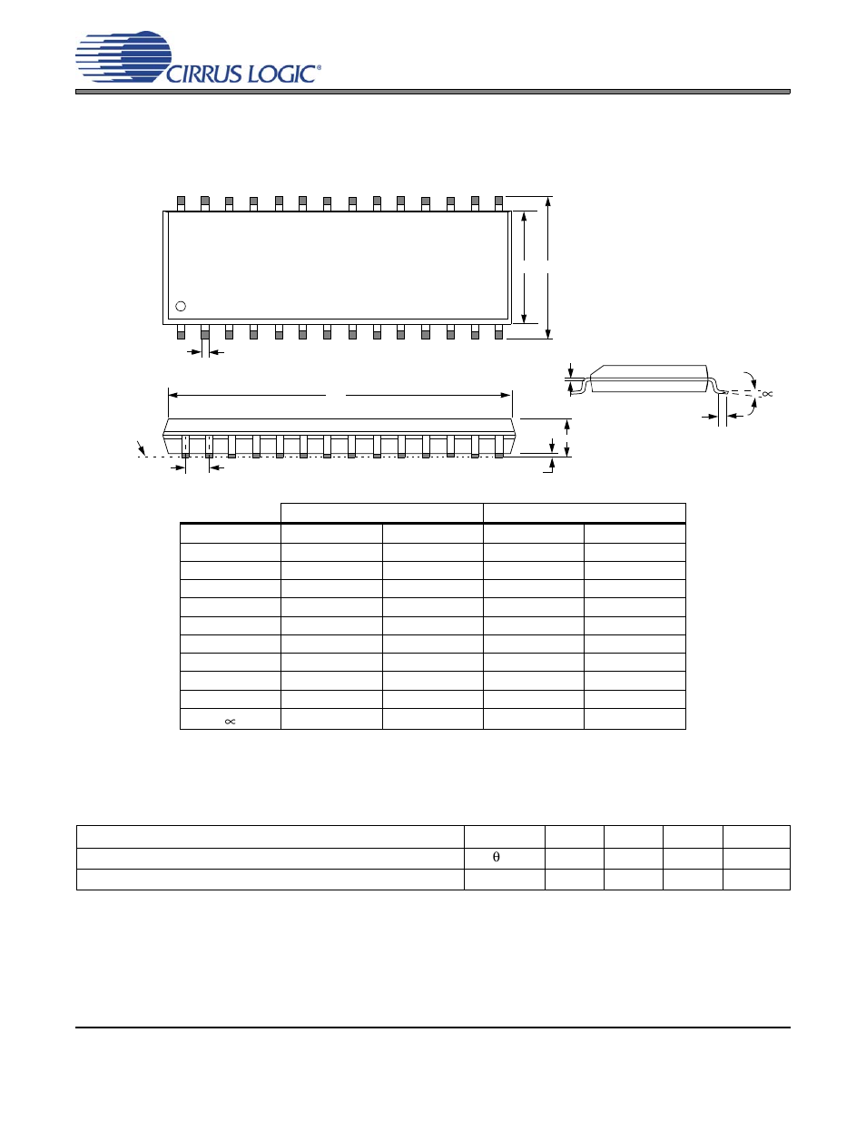 Package dimensions, Thermal characteristics and specifications | Cirrus Logic CS8420 User Manual | Page 92 / 94
