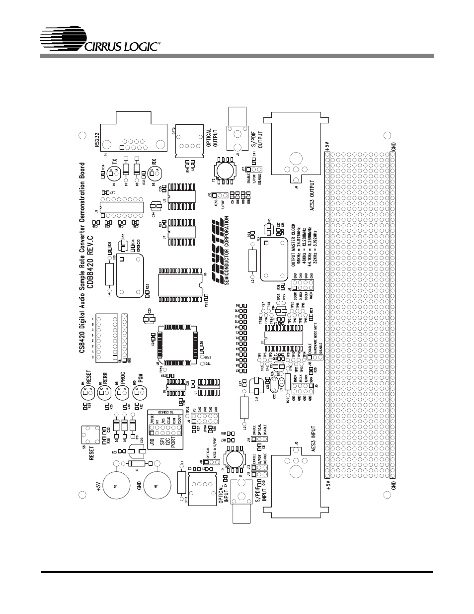 Figure 6. silkscreen, Cdb8420 | Cirrus Logic CDB8420 User Manual | Page 11 / 14