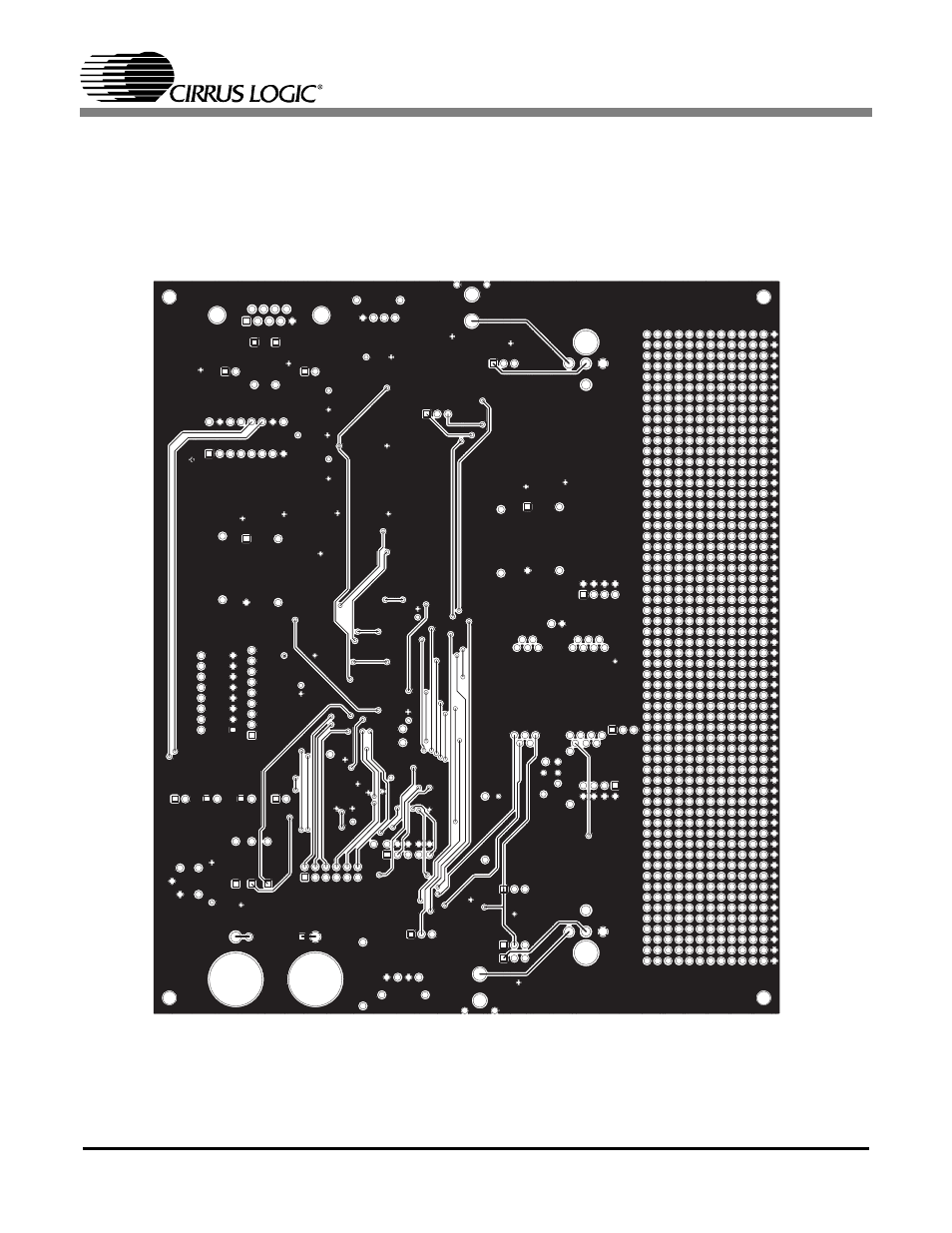 Figure 8. bottom pcb, Cdb8420 | Cirrus Logic CDB8420 User Manual | Page 13 / 14