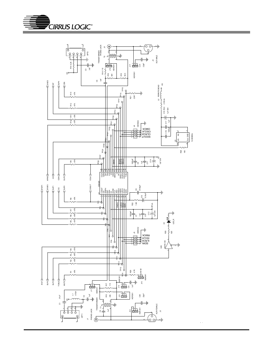 Figure 3. cs8420 sample rate converter, Cdb8420, Gomez marketing evaluation board | Cirrus Logic CDB8420 User Manual | Page 8 / 14