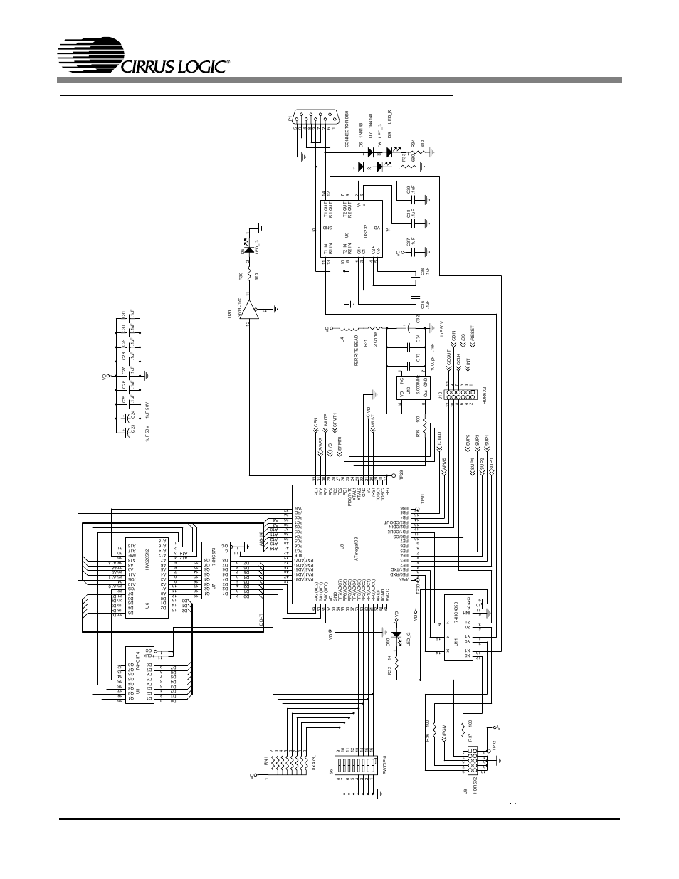 Figure 4. atmel avr risc micro-controller, Cdb8420, Cs 8420 marketing evaluation board | Cirrus Logic CDB8420 User Manual | Page 9 / 14