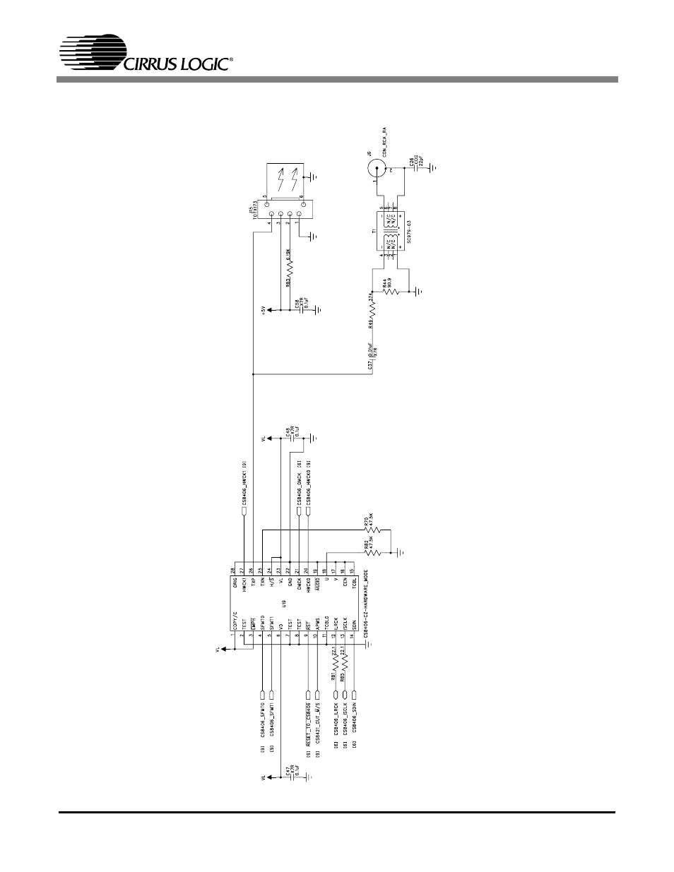 Figure 7. cs8406, Cdb8421 | Cirrus Logic CDB8421 User Manual | Page 14 / 22