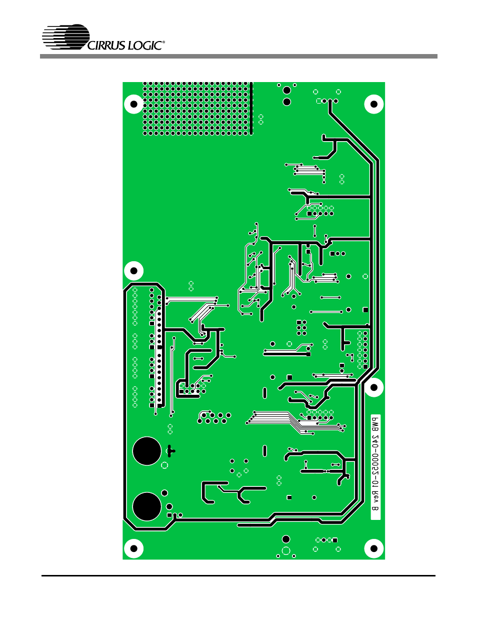 Figure 12. bottomside layer, Cdb8421 | Cirrus Logic CDB8421 User Manual | Page 19 / 22