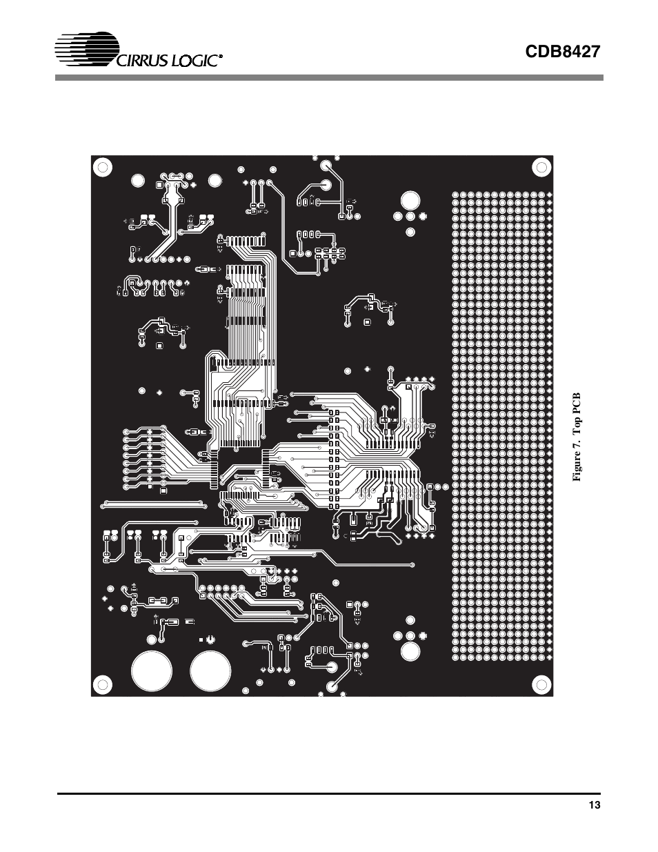 Figure 7. top pcb, Cdb8427 | Cirrus Logic CDB8427 User Manual | Page 13 / 14