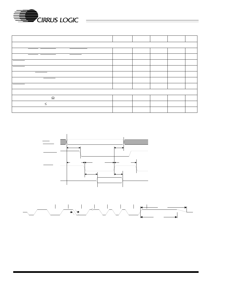 Switching characteristics, Figure 55. 16-bit memory write, Figure 56. 10base-t transmit | Cs8900a, Crystal lan™ ethernet controller | Cirrus Logic CS8900A User Manual | Page 128 / 138