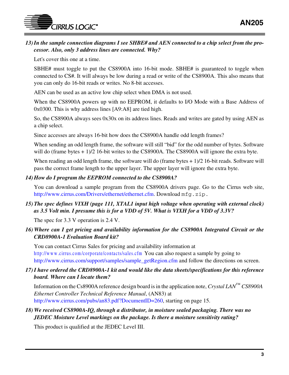 An205 | Cirrus Logic AN205 User Manual | Page 3 / 6
