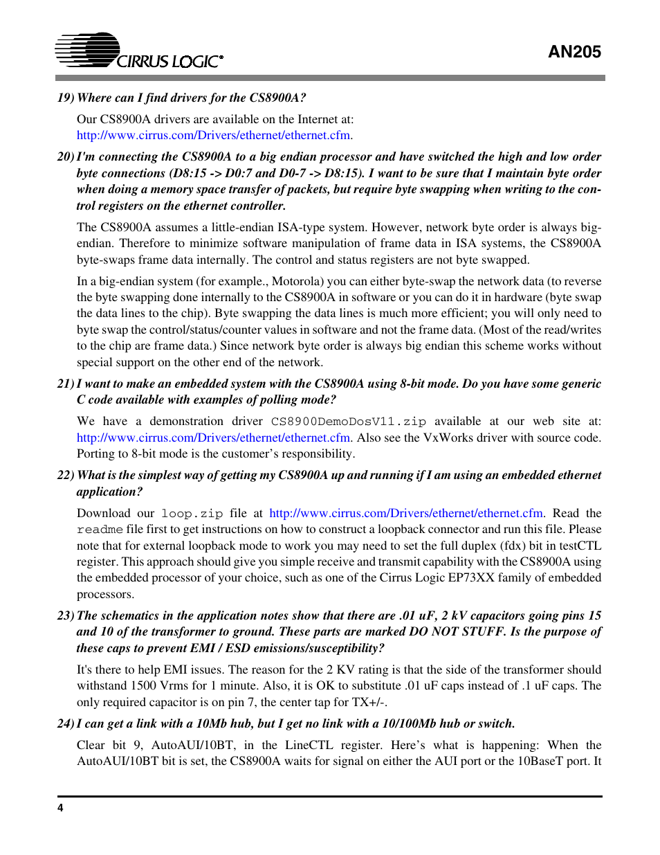 An205 | Cirrus Logic AN205 User Manual | Page 4 / 6